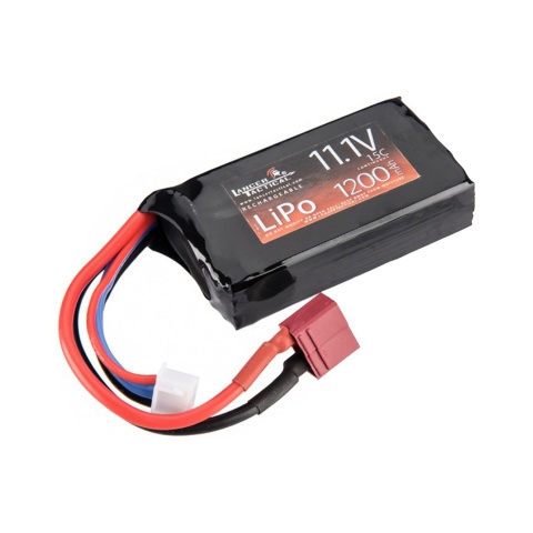 Lancer Tactical 15C 11.1v 1200mAh Mini Deans LiPo Battery