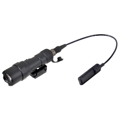 L002 500 Lumen Tactical LED Flashlight w/ Pressure Pad (BLACK)