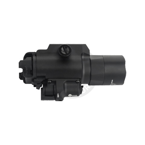 Atlas Custom Works X400 Ultra Tactical LED Rail Mount Light w/ Green Laser (Black)