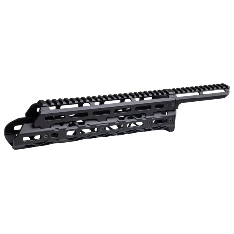 Atlas Custom Works Long M-LOK Metal Handguard for Tokyo Marui Saiga-12K Gas Airsoft Shotgun - (Black)