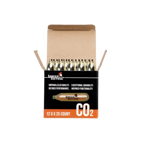 Lancer Tactical High Pressure 12 Gram CO2 Cartridges for Airsoft / Airguns