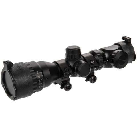 Lancer Tactical AOEG 2-6x32 Red & Green Illuminated Scope - BLACK