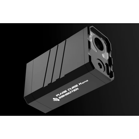 Eshooter Flare Cube Mono Compact Tracer Unit w/ RGB LED Flame Effects and Shake-to-Wake Sensor - (Black)