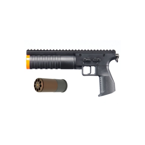 Golden Eagle Alpha Tactical Blitz 40mm Airsoft Grenade Launcher Pistol with Shell