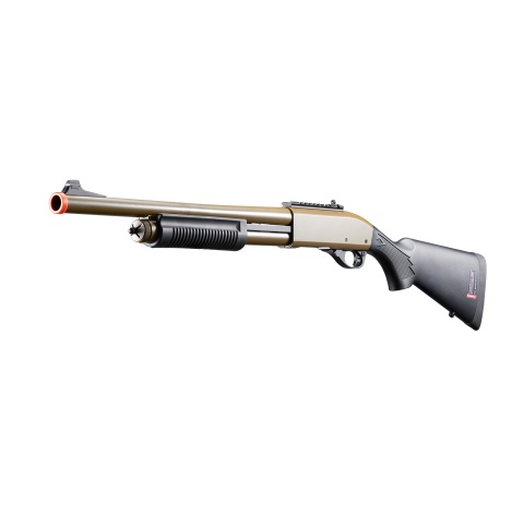 Golden Eagle M8870 3/6-Shot Pump Action CO2 Gas Airsoft Shotgun w/ Ghost Ring Iron Sights