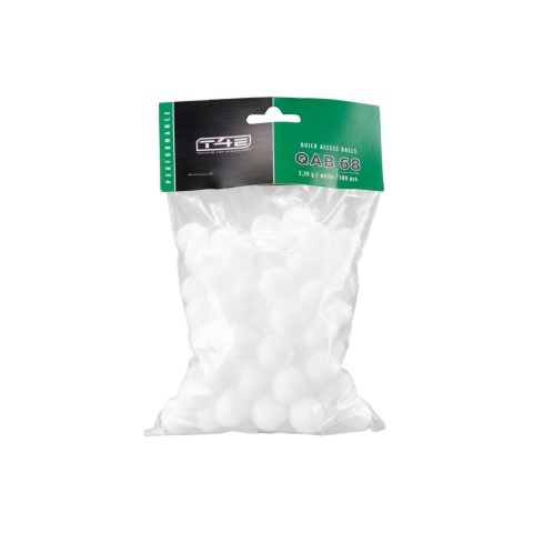 T4E Rubber Ammo QAB Polymer Rounds - (White)