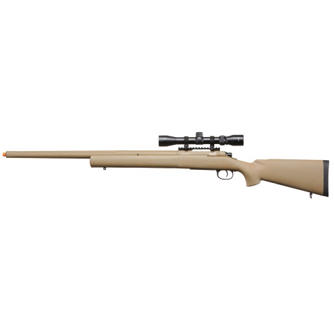 Lancer Tactical Airsoft M24 Bolt Action Sniper Rifle w/ Scope (Color: Dark Earth)