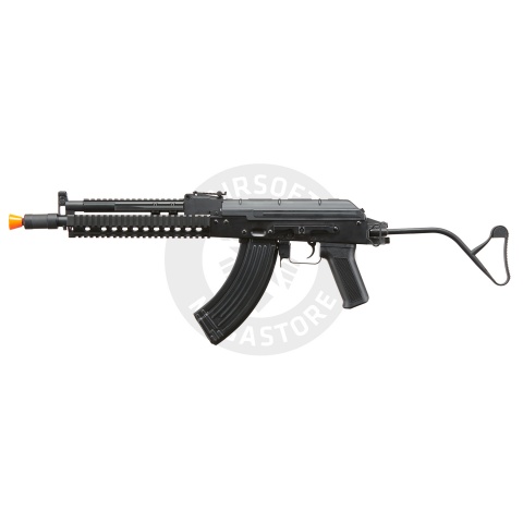 Lancer Tactical AK-Series AK-74M AEG Airsoft Rifle Non ETU w/ Golden Eagle Top Tube/Handguard & SG-11B Mag - (Black)