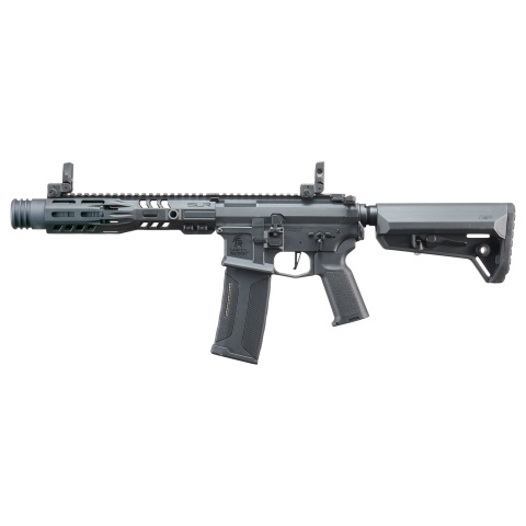 SLR SD - Lancer Tactical Gen 3 AEG Airsoft Rifle w/ Licensed SLR Handguard & Mock Suppressor - (Black)