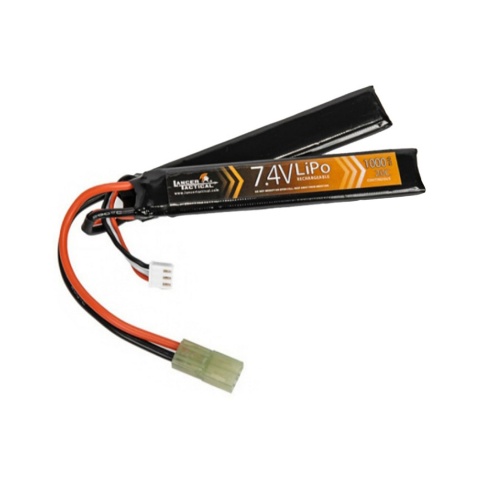Lancer Tactical 7.4v 1000mAh 20C Nunchuck Lipo Battery