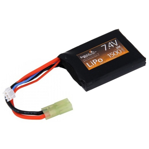 Lancer Tactical 7.4V 1500 mAh 20C High Performance Brick Li-Po Battery