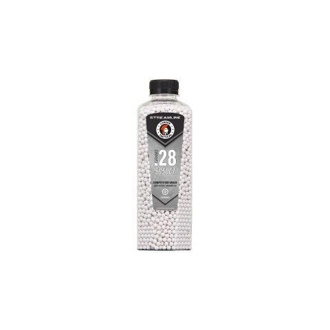 Lancer Tactical 5050 Round 0.28g Streamline Competition Grade BB Bottle (Color: White)