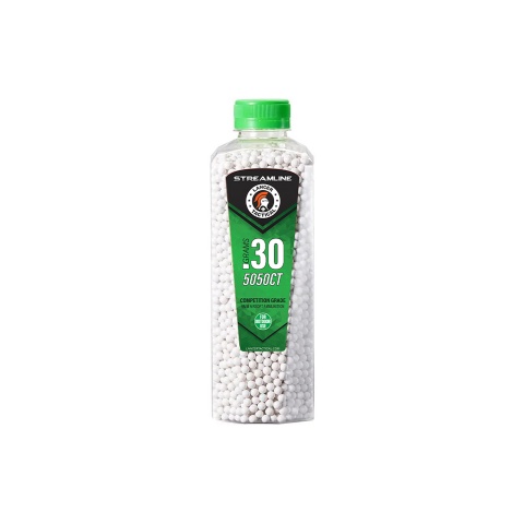 Lancer Tactical 5050 Round 0.30g Streamline Competition Grade Outdoor BB Bottle (Color: White)
