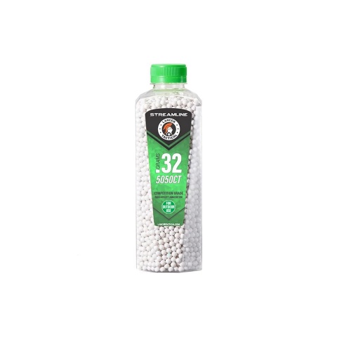 Lancer Tactical 5050 Round 0.32g Streamline Competition Grade Outdoor BBs (Color: White)