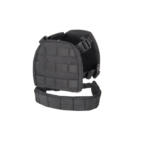 Lancer Tactical 1000D Nylon Children\'s Tactical Molle Vest w/ Battle Belt [XS] (Black)