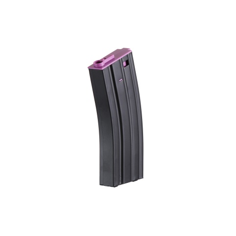 Lancer Tactical Metal Gen 2 120 Round Mid Capacity Airsoft Magazine for M4/M16 (Color: Black & Purple)