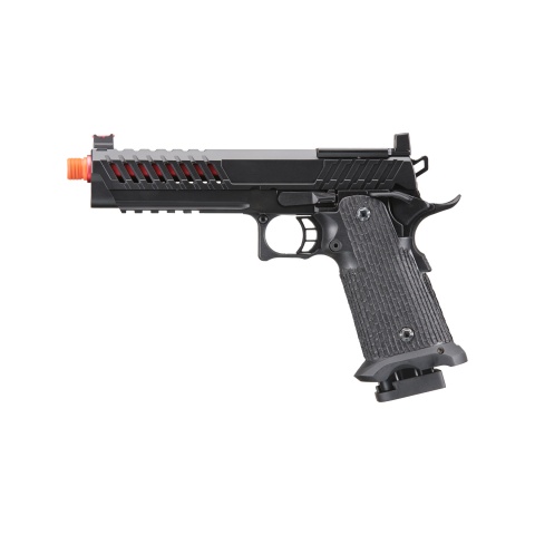 Lancer Tactical Knightshade Hi-Capa Gas Blowback Airsoft Pistol w/ Red Dot Mount - (Red)