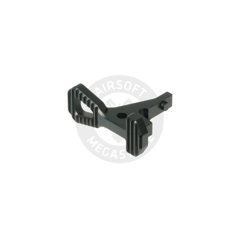 Maxx Model CNC Aluminum Enhanced Bolt Catch for Wolverine MTW Airsoft Rifles (Style A)(Black)