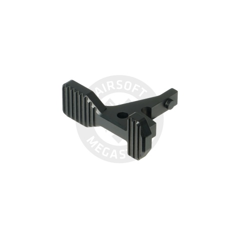 Maxx Model CNC Aluminum Enhanced Bolt Catch for Wolverine MTW Airsoft Rifles (Style B)(Black)