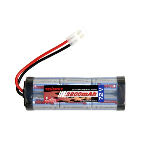 7.2v 3800mAh NiMH High Output Airsoft Flat Battery w/ Standard Tamiya Connector