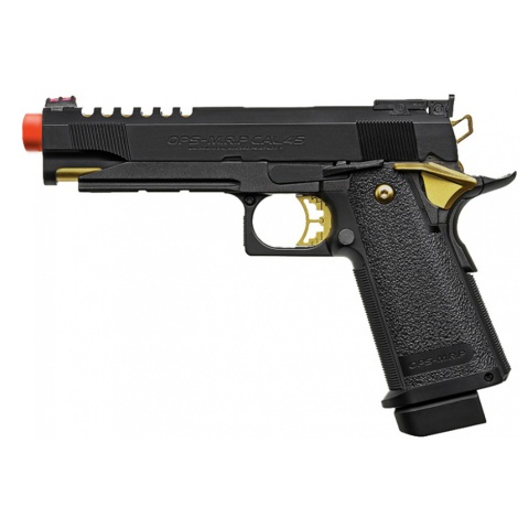 Tokyo Marui Hi-Capa 5.1 Gold Match Custom Gas Blowback Airsoft Pistol - (Black/Gold)