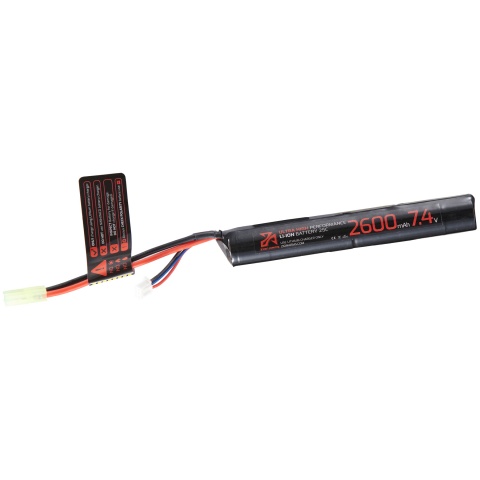Zion Arms 7.4v 2600mAh Lithium-Ion Stick Battery (Tamiya Connector)