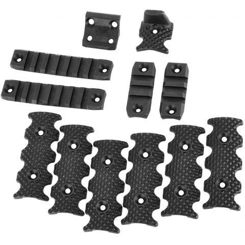 PTS Centurion Arms Airsoft CMR Modular Rail Accessory Pack - BLACK