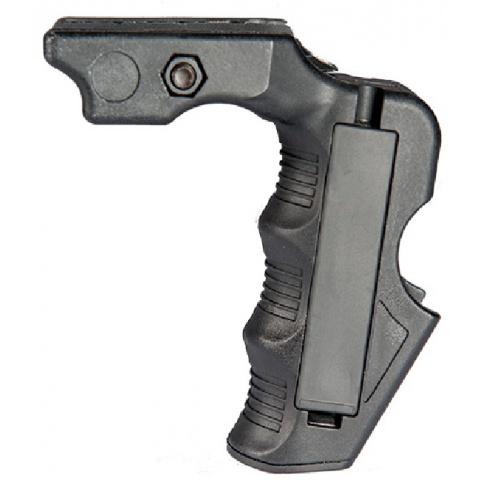 AMA Airsoft M4 Magwell Grip w/ Slot - BLACK