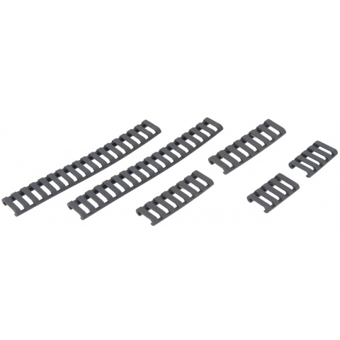 UK Arms Airsoft Ladder Rail Panel for 20mm Rail Set of 6 - FOLIAGE GREEN