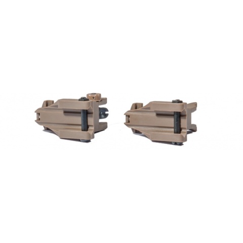 UK Arms Airsoft NBUS GEN 1 Flip Back-Up Sights - DARK EARTH