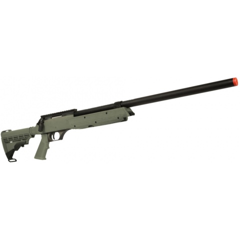 UK Arms Airsoft SR-2 Modular Bolt Action Sniper Rifle - OD GREEN