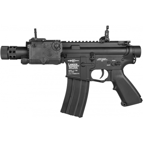 Lancer Tactical M4 LT-708 Stubby AEG Airsoft Rifle - BLACK - (DISCONTINUED)