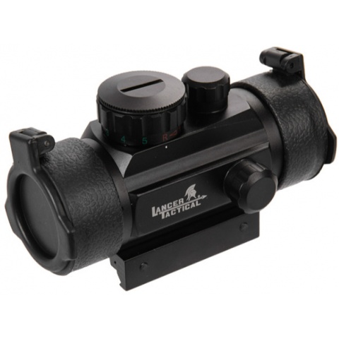 Lancer Tactical CA-412BN Red & Green Dot 1X Scope - BLACK