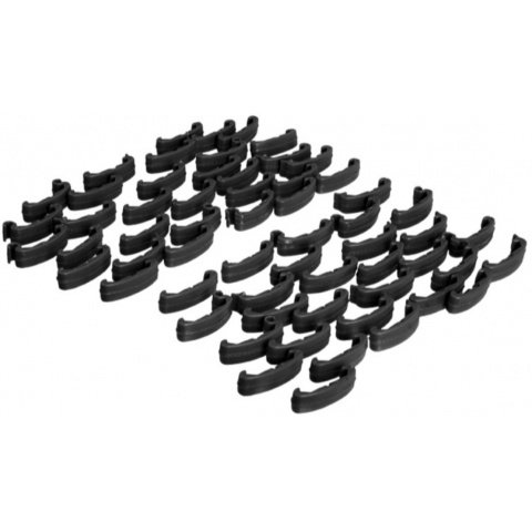 Lancer Tactical Airsoft 60pc Rail Index Clips - BLACK