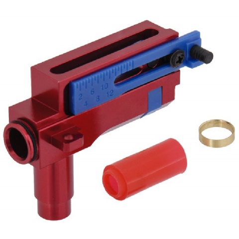 Lancer Tactical CNC Aluminum Tactical AK Hop-Up w/ Polymer Buckling - RED