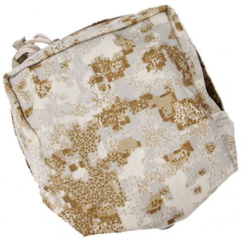AMA 500D Nylon Cordura Square MOLLE Tru-zip Canteen Pouch - DIGITAL DESERT