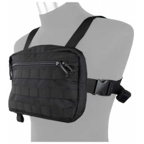 AMA Tactical Cordura Chest Strap Recon Loadout Bag - BLACK