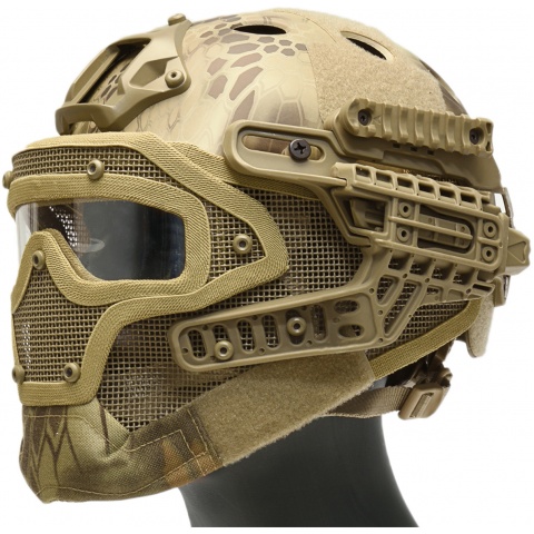 G-Force G4 System Nylon BUMP Helmet Mask w/ Goggles - HLD