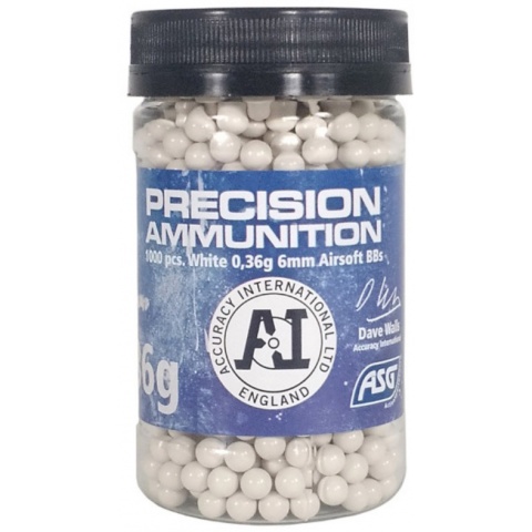ASG Precision Ammo Heavy 0.36 Gram 6mm Airsoft BBs - WHITE