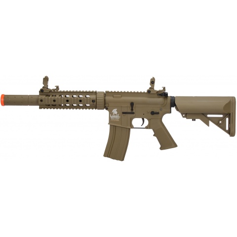 Lancer Tactical Gen 2 M4 SD Carbine Airsoft AEG Rifle with Mock Suppressor - (Tan)