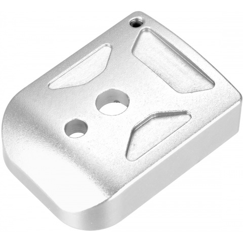 5KU Aluminum Hi-Capa Mag Base Cover (Type 1) - SILVER
