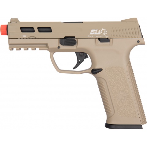 ICS XAE Adjustable Hop Up Gas Blowback Airsoft Pistol - TAN
