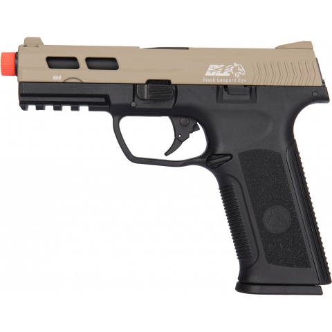 ICS XAE Adjustable Hop Up Gas Blowback Airsoft Pistol - BLACK/TAN