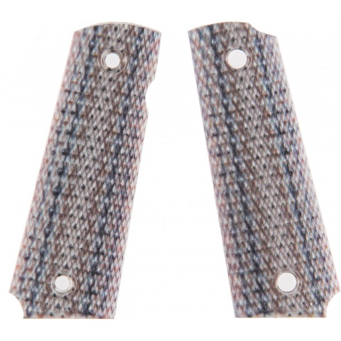 Double Bell Snake Textured Metal Airsoft M1911 Grip Plates