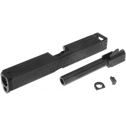 Atlas Custom Works CNC Slide and Barrel Kit for TM G17 GBB Pistols (Type 2) - BLACK