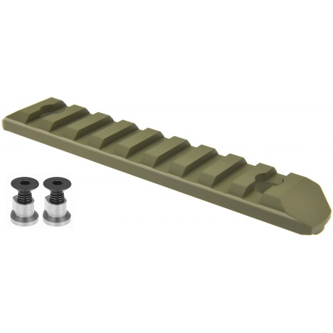 Atlas Custom Works 9-Slot KeyMod Picatinny Rail Segment - TAN