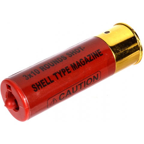 DE Airsoft 1X TripleShot Shotgun Shell 3x10 Shots - Red
