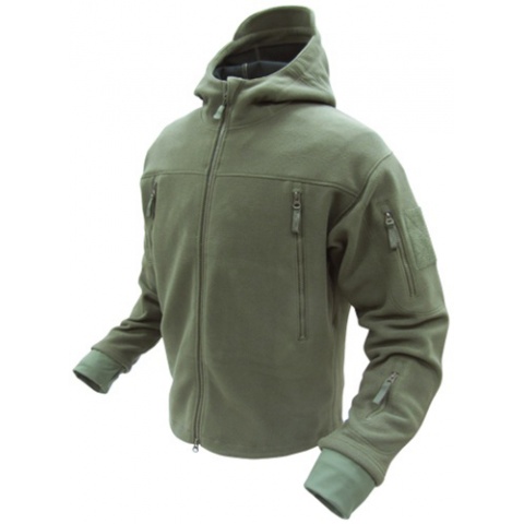Condor Outdoor Tactical SIERRA Hooded Fleece Jacket #605 - OD