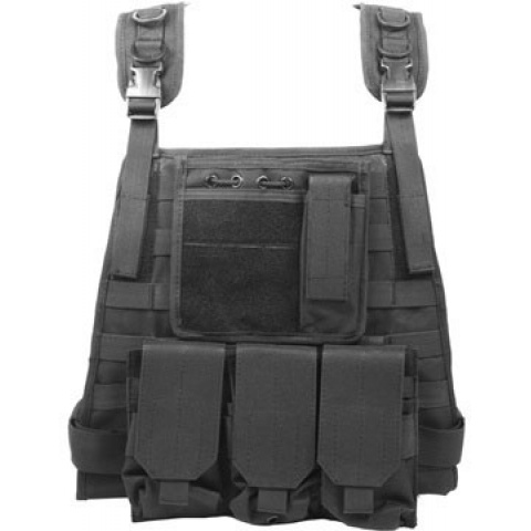 AMA Airsoft MOLLE High Speed  Plate Carrier - BLACK