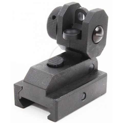 SRC Airsoft Full Metal Flip-Up M4/ M16 CQB Rear Iron Sight